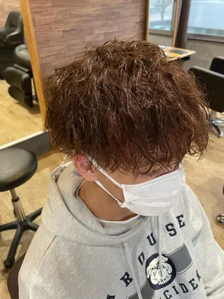 パーマ メンズ 月200名以上担当 六甲徒歩30秒のヘアスタイル
