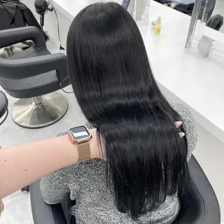 カラー BABY 艶髪暗髪ヘア💖達人のヘアスタイル