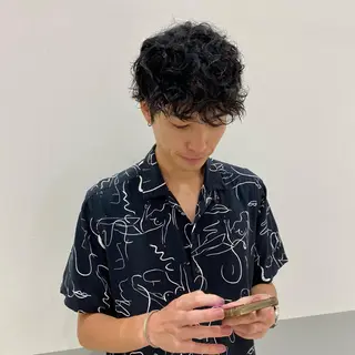 パーマ メンズ 佐藤 彩香のヘアスタイル