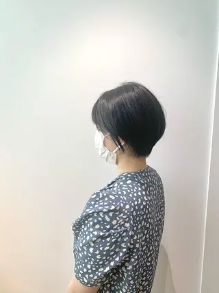 セミロング カラー ヘアアレンジ 髪と心を整える美容師 透明感カラー/ボブのヘアスタイル