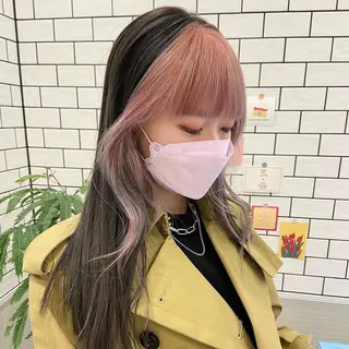 ロング カラー MIFA レイヤー／パーマのヘアスタイル