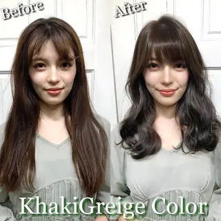 セミロング カラー Soleria 田中慎一のヘアスタイル