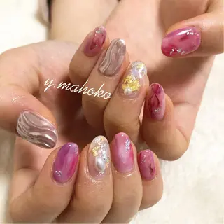 ネイル パラジェル有/ 長さだし/mahoのネイルデザイン