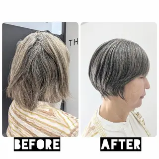 ショート カラー パーマ ヘアアレンジ 心斎橋難波本店 店長 THE ECT 中尾のヘアスタイル