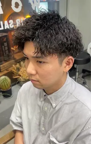 ショート パーマ メンズ メンズ専門サロン wokeのヘアスタイル