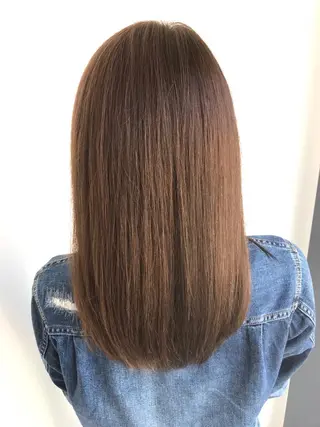 ミディアム カラー カット講師 久保匠のヘアスタイル