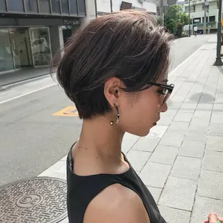ショート ショートボブ/ ウルフ/表参道のヘアスタイル