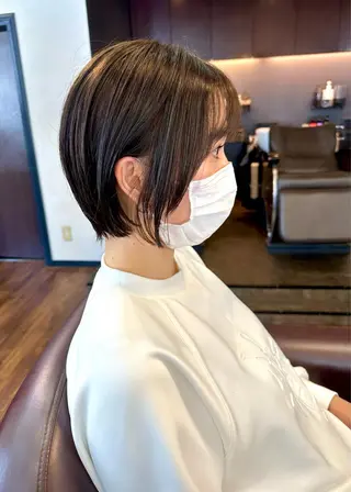 ショート 大人可愛いレイヤー 大田のヘアスタイル