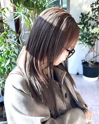 ロング ササキカズマ〻透明感 〻色落ち〻赤み消しのヘアスタイル