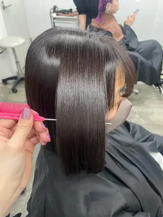 ミディアム カラー 🧡艶髪ちゅるん髪 🫧🧡YUKI❄️のヘアスタイル