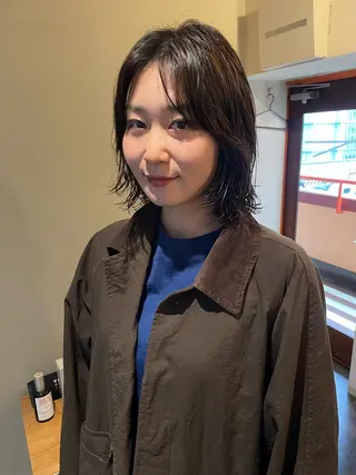 ショート パーマ 土川 陽菜のヘアスタイル