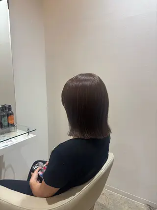 ミディアム 佐藤 優里のヘアスタイル