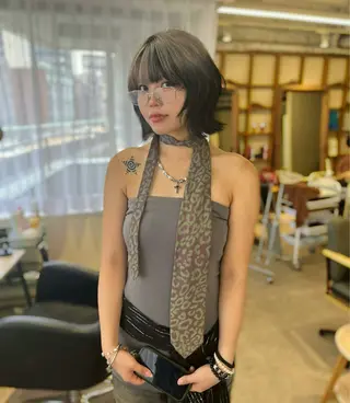 カラー 河原 楓樹のヘアスタイル