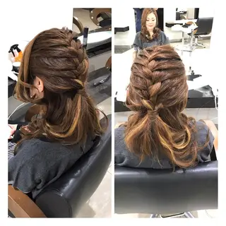ロング ヘアアレンジ 烏山 達也のヘアスタイル