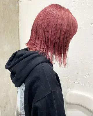 ミディアム カラー ヘアアレンジ ササキカズマ〻透明感 〻色落ち〻赤み消しのヘアスタイル