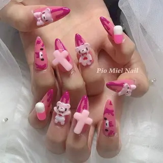 ネイル HANA 長さだしのネイルデザイン