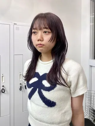 ロング カラー マツザキ マナトのヘアスタイル