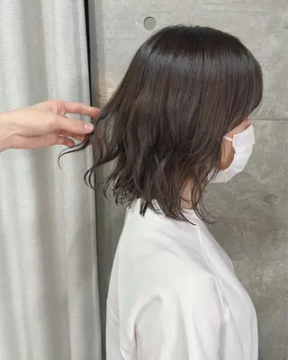 パーマ ボブパーマコテ巻き風 パーマNo1深江秀平のヘアスタイル