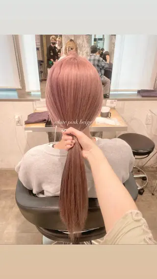 ロング カラー パーマ ヘアアレンジ メンズ キッズ ネイル マツエク・マツパ アイブロウ 透明感カラー・レイヤ ー🎀amika🎀のヘアスタイル