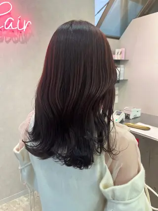 ミディアム カラー 🪽髪質改善矯正 🤍MIU🤍のヘアスタイル