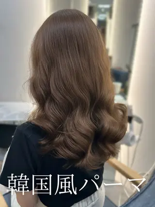 セミロング 韓国風パーマ/ 韓国ヘア/大森千寛のヘアスタイル