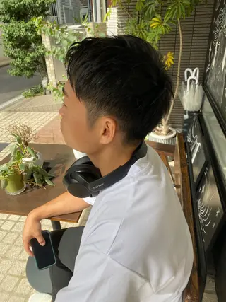 メンズ 亀井 明美のヘアスタイル