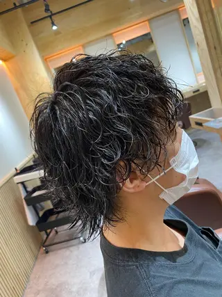 パーマ メンズ メンズブリーチカラー /パーマ ごーた立川のヘアスタイル
