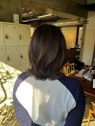 カラー ウルフ/レイヤー/ ブリーチカラーのヘアスタイル