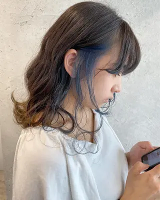 セミロング カラー ヘアアレンジ メンズ 【池袋/スパイキー ショート】ⓝⓘⓜⓤのヘアスタイル