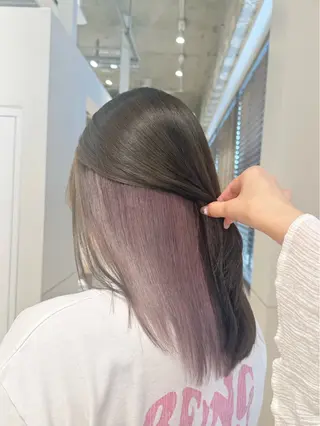 セミロング カラー 🩰透明感カラー♡ UTA🩰のヘアスタイル