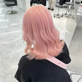 ミディアム カラー 曲がる縮毛矯正✨️ パーマ🌀 晃哉‎のヘアスタイル