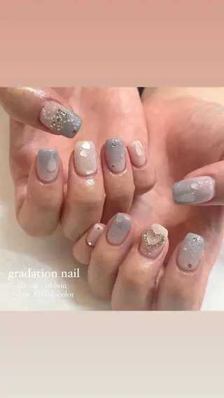ネイル 淡色ネイル 🎀moeのネイルデザイン