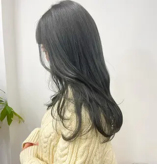 セミロング カラー ヘアアレンジ No1韓国風レイヤー &カチモリ✨ /サキのヘアスタイル