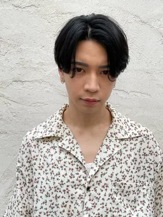 ショート カラー パーマ ヘアアレンジ メンズ 亀井隆汰/メンズ専門 パーマ特化美容師のヘアスタイル