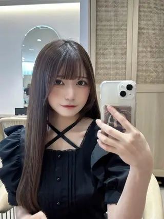 ロング 彼ウケ抜群🎀垢抜け 艶暗髪🪞一輝のヘアスタイル