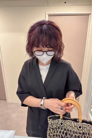 ショート カラー パーマ kyon.hair 韓国カットカラーのヘアスタイル