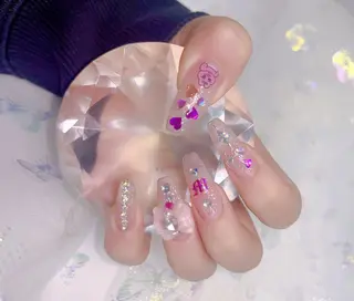 ネイル パーツ全部¥110 サロンミミのネイルデザイン