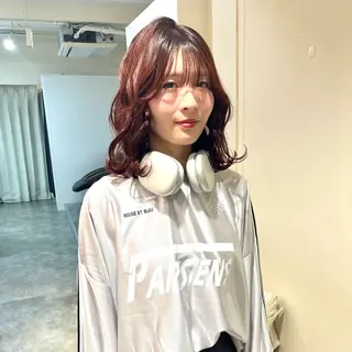 ミディアム カラー 韓国ヘア/ 髪質改善特化谷名勇輝のヘアスタイル
