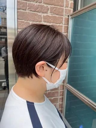 ショート カラー パーマ ヘアアレンジ メンズ キッズ 久木原 ゆりのヘアスタイル