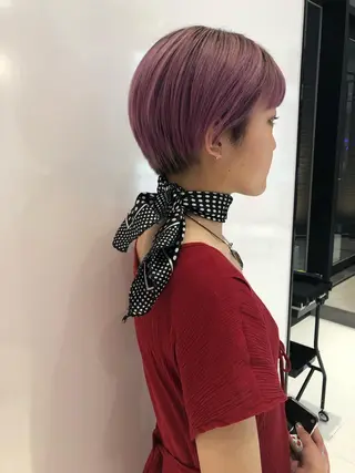 ショート カラー 相川 愛実のヘアスタイル