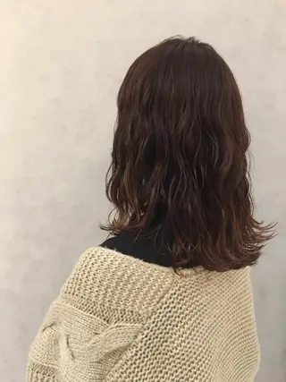 ミディアム カラー ︎︎🧸 ユリ ︎︎🧸のヘアスタイル