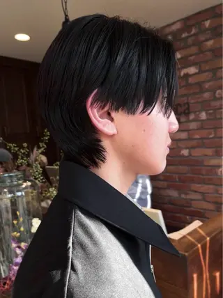 メンズ Vicky オリーブ メンズカジュアルのヘアスタイル