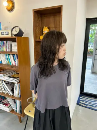 カラー パーマ 藤原 あかりのヘアスタイル