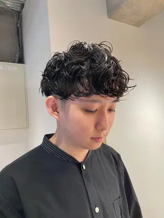 ミディアム パーマ メンズ メンズ＆パーマ特化 takumiのヘアスタイル