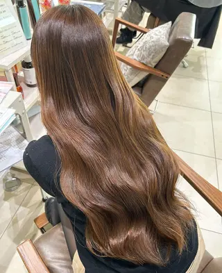 ロング カラー 髪質改善艶カラー🩶 Nanako ⟡.·のヘアスタイル
