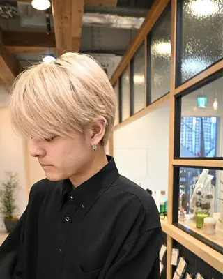 カラー メンズ シャドウパーマ No.1うえちりくのヘアスタイル