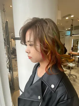 セミロング カラー welring hair salonのヘアスタイル