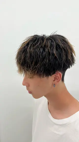 ショート パーマ メンズ 🏆メンズヘア特化 🥇代表りんぺーのヘアスタイル