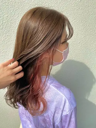 ロング カラー 髪質改善/艶カラー 🎀レイヤーカットのヘアスタイル