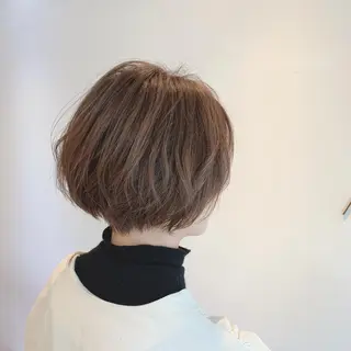ショート カラー パーマ 似合わせhair🔸 アサダ タカコ🔸のヘアスタイル